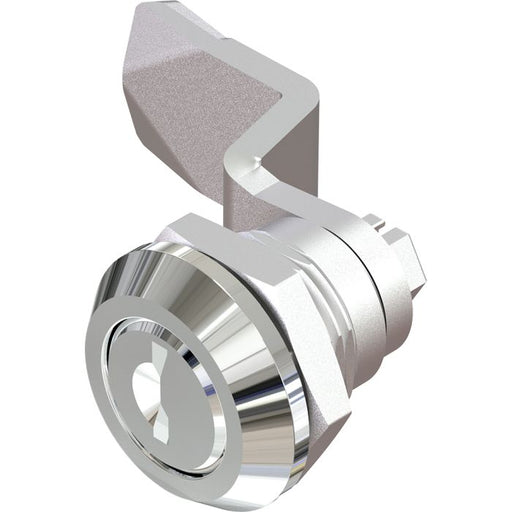 1401 Key Locking Quarter Turn Lock with 18mm Grip Height Black Powder Coated