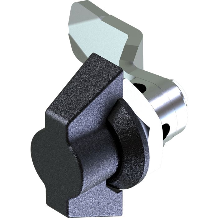 1402 Non Locking Wing Handle Quarter Turn Lock with 18mm Grip Height Bright Chrome