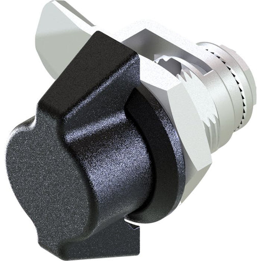 1402 Non Locking Mini Wing Handle Quarter Turn Lock Bright Chrome, 7.5 Grip Height