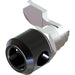 1407 Padlockable Double Bit 5mm Quarter Turn Lock in Black Textured Powder Coated