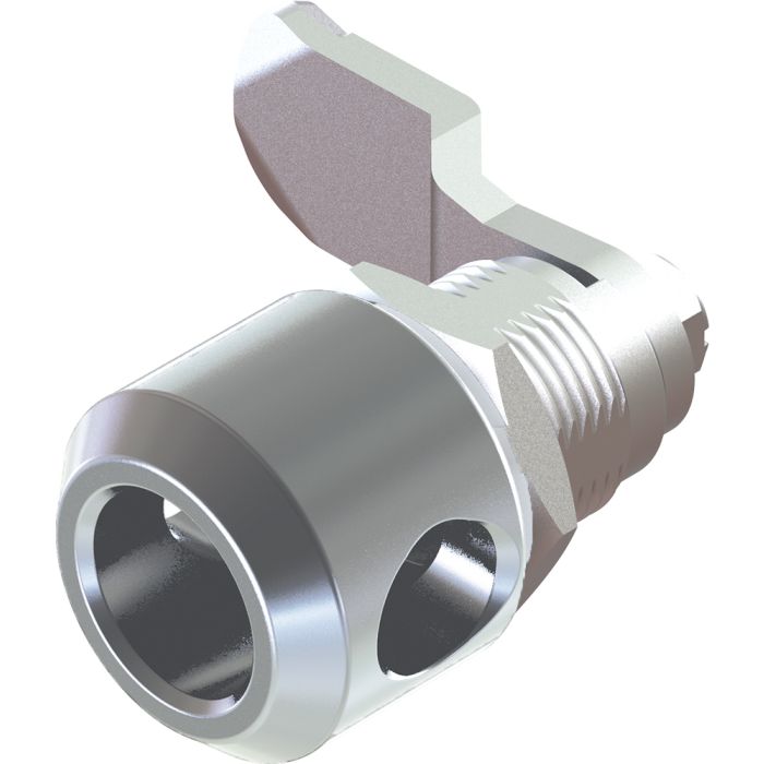 1407 Padlockable 8mm Triangle Quarter Turn Lock in Stainless Steel