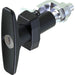 1409 Key Locking CH751 T Handle Compression Latch with 7.9-23.6mm & 62.7-76.2mm Adjustable Grip Black Powder Coated