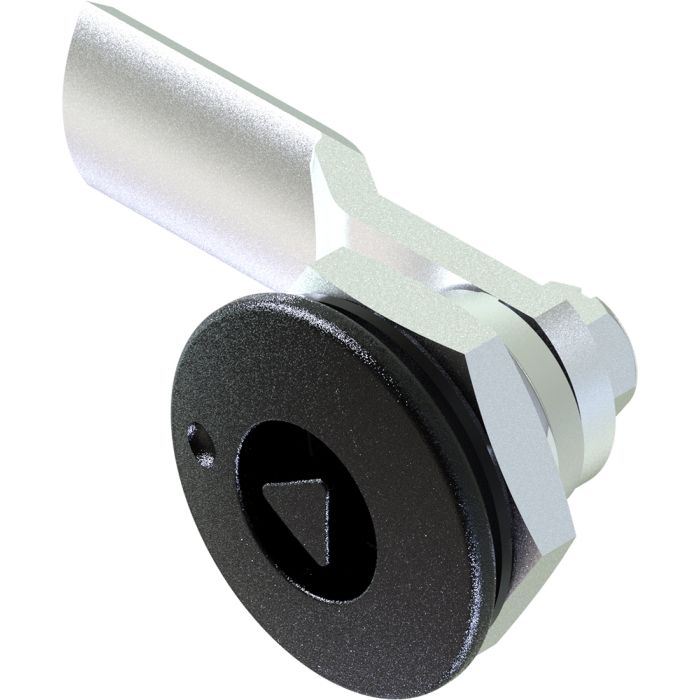 1415 Quarter Turn Tri Lock 7mm Triangle Insert with 15mm Grip Height Black Textured Powder Coated