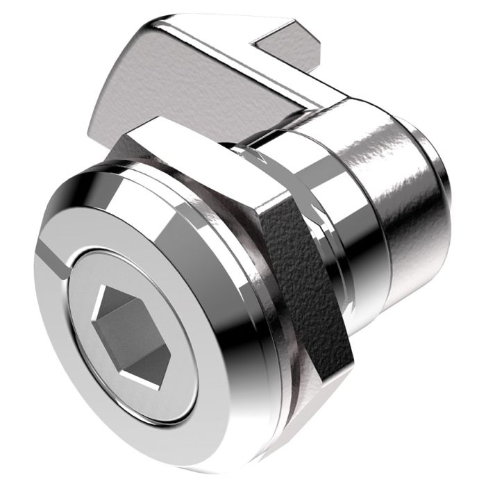 1419 Spring Loaded Left Hand Opening Quarter Turn Lock in Bright Chrome