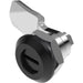 1420-18 Quarter Turn Lock 2x4 Slot Cylinder with 18mm Grip Height Black Powder Coated