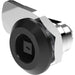 1420-18 Quarter Turn Lock 7mm Square Cylinder with 18mm Grip Height Black Powder Coated