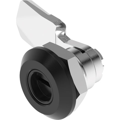 1420-18 Quarter Turn Lock Coin Proof 2x4 Slot Cylinder with 18mm Grip Height Black Powder Coated