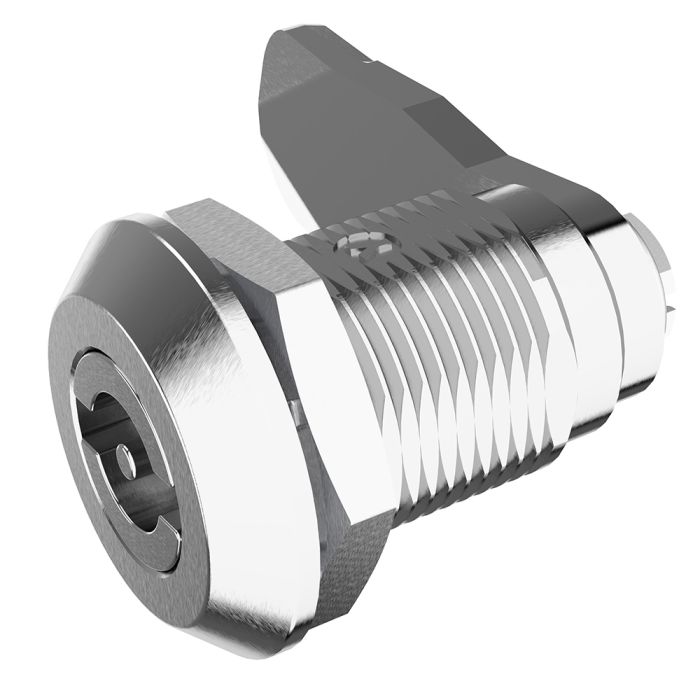 1420-36 Quarter Turn Lock 3mm Double Bit with 36mm Grip Height Bright Chrome