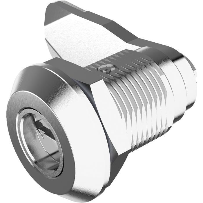 1420-36 Quarter Turn Lock 2x4 Coin Proof Slot with 36mm Grip Height Bright Chrome