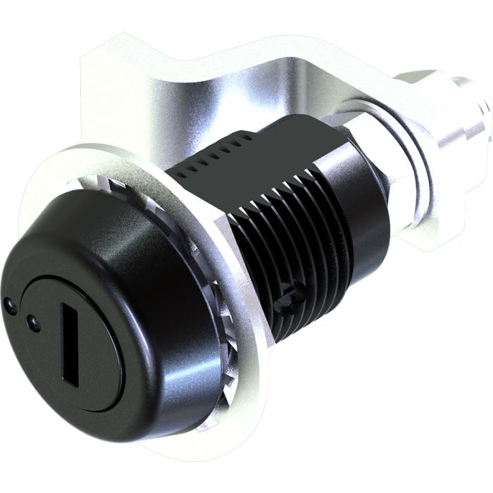 Mini Compression Latch Slotted Recess with Adjustable Grip Black Powder Coated, Metrol -1421-05