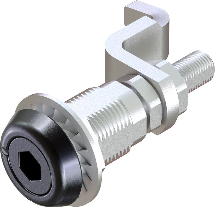 Compression Latch 8mm Female Hexagon Insert with Adjustable Grip Black Powder Coated, Metrol -1422-068