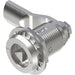 Stainless Steel 316 Compression Latch 8mm Triangle Cylinder with 31mm Grip Height, Metrol -1427-038-316x