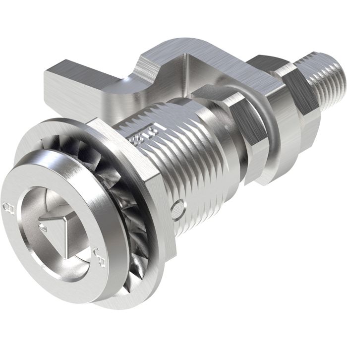 Stainless Steel 316 Compression Latch 8mm Triangle with Adjustable Grip Height, Metrol -1427-038LR