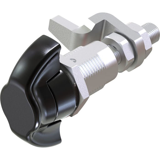 Non Locking Wing Knob Compression Latch with Adjustable Grip Black Powder Coated, Metrol -1437-100