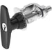 Key Locking CH751 T Handle Compression Latch with Adjustable Grip Black Powder Coated, Metrol -1439-110