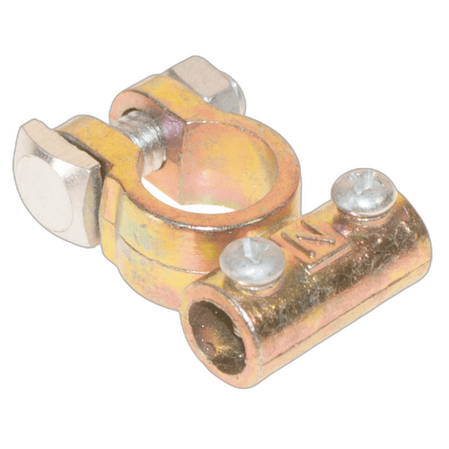 Negative Battery Terminal - Zinc Material, Cable Hole Size 10mm, CCL - 15-002