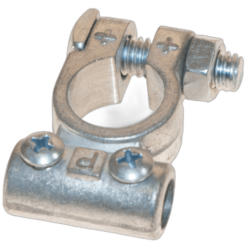 Positive Battery Terminal - Brass Material, Cable Hole Size 10mm, CCL - 15-005