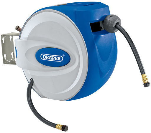 Air Hose Reel Retractable,10m, 1/4 BSP thread, 15048, Draper
