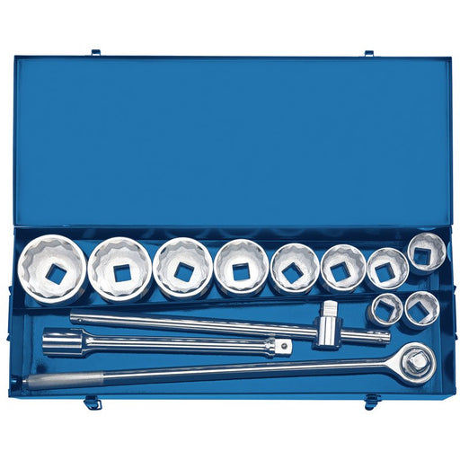 Draper 16441 Metric Socket Set in Metal case, 1" Sq. Dr. (13 Piece), Ex-Showroom, Grade B, 12 Months Warranty