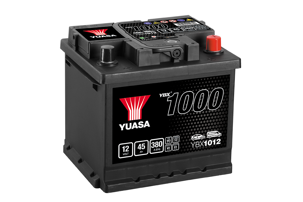 Yuasa YBX1012 12V 45Ah 380A Battery, 3 Years Warranty