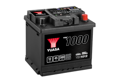 Yuasa YBX1012 12V 45Ah 380A Battery, 3 Years Warranty
