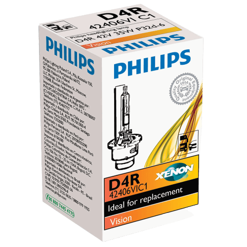 D4R Philips Vision Standard Replacement 35W 4300K Xenon HID Bulb