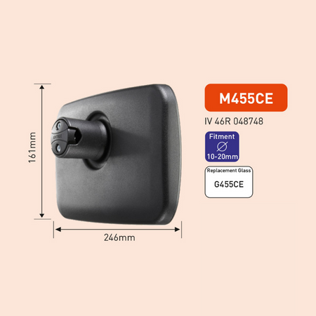 Ashtree Wide Angle Mirror, Class IV, 161mm x 246mm, M455CE