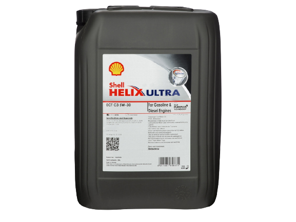 Shell 550045934 HELIX Ultra ECT C3 5W-30, Car/Van Engine Oil - 20 Litre