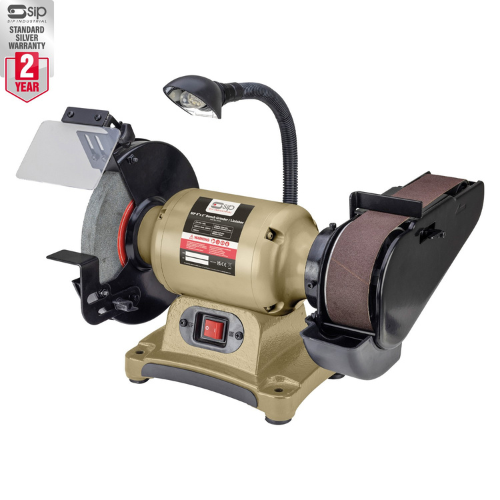 SIP 01459 8" x 2" Bench Grinder / Linisher, Ex-Showroom, Grade B, 12 Months Warranty