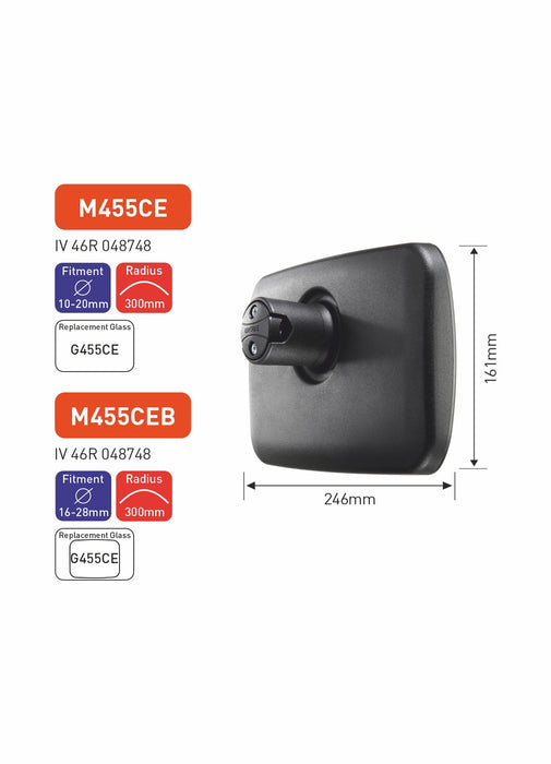 Ashtree Wide Angle Mirror, Class IV, 246mm x 161mm, M455CEB