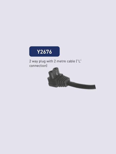 Ashtree Versatile 2-Way Plug Cable with 'L' Connection, Y2676