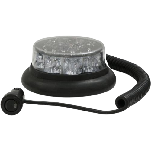 Beacon with 8 LEDs - Extra Low Profile - R65 Rated - Single Colours - 10-40 VDC - Magnetic Mount - Haztec, 3-3751-x-M