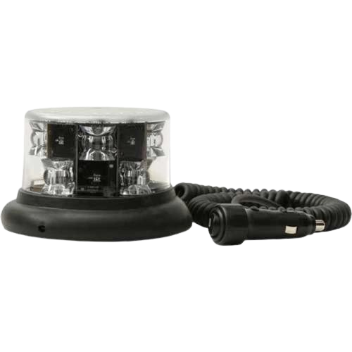 Beacon with 8 LEDs - Low Profile - R65 Rated - Single Colours - Magnetic Mount - Haztec, 3-3552-1-x-M