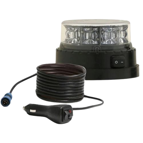 Beacon with 16 LEDs - Low Profile - R65 Rated - 10-40 VDC - Dual Colours - Magnetic Mount - Haztec, 3-3552-xx-M