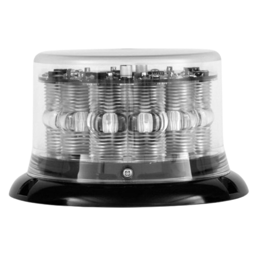 Beacon with 12 LEDs - Low Profile - R65 Rated - Class 1 - Amber Colour - Permanent Mount - Haztec, 3-3541-EA