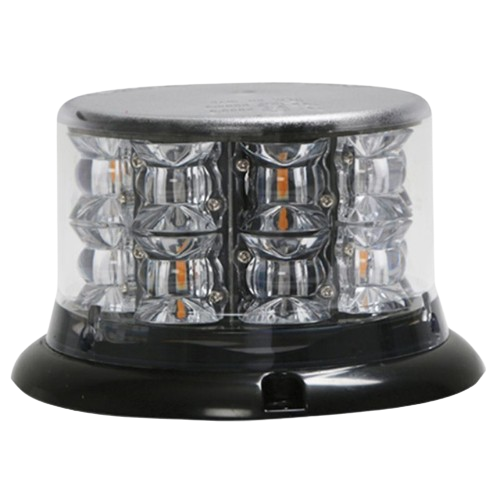 Beacon with 16 LEDs - Low Profile - R65 Rated - Class 1 - Amber Colour - Permanent Mount - Haztec, 3-3552-EA