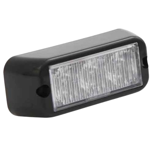 Warning Light with 3 LEDs - Surface Mount, Compact - Integral Flasher - Single Colours - 10-30V - Haztec, 4-2033-A