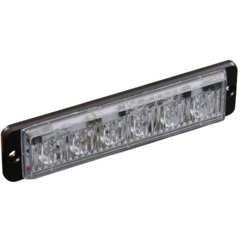 Warning Light with 6 LEDs - Surface Mount, Ultraslim - R65 Rated -Class 1 - Amber Colour - 10-40 VDC - Haztec, 4-10016-EA