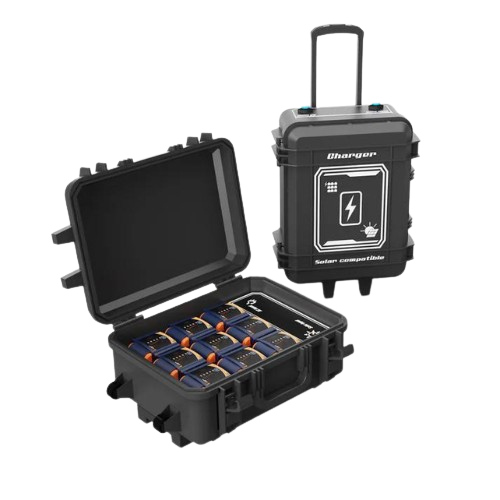 Power-2Go Lithium Battery Charging Case, Nine-Bay, Outpu - 29.2V 4.0A, Charge Time - 50 Minute Charge Time, PTG-TKC-9-D24-100