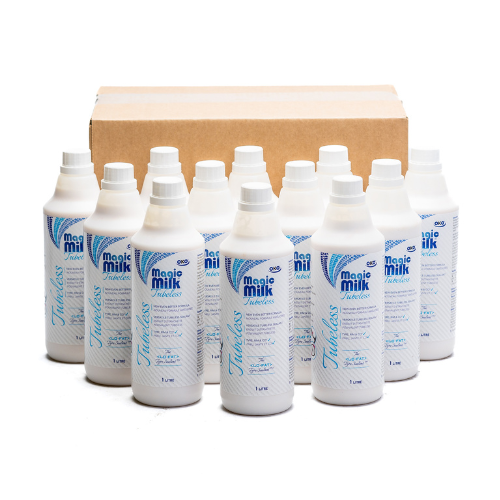 OKO OKO094 Magic Milk Tubeless Tyre Sealant, 12 x 1 Litre Case - Seals Punctures Up to 6mm