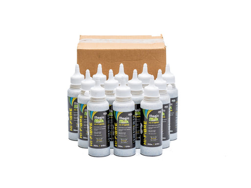 OKO OKO082 Magic Milk Hi-Fibre Race Tyre Sealant, 12 x 250ml Case - Seals Punctures Up to 7mm