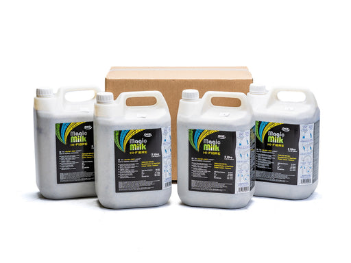 OKO OKO121 Magic Milk Hi-Fibre Race Tyre Sealant, 4 x 5 Litre Cans - Seals Punctures Up to 7mm