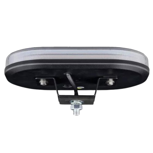 Mini Lightbar - 60 Amber Colour LEDs, Raised Single Point Fixing, 248mm Length, Clear Lens, LAP Electrical - LAP-ICE248AC/BK