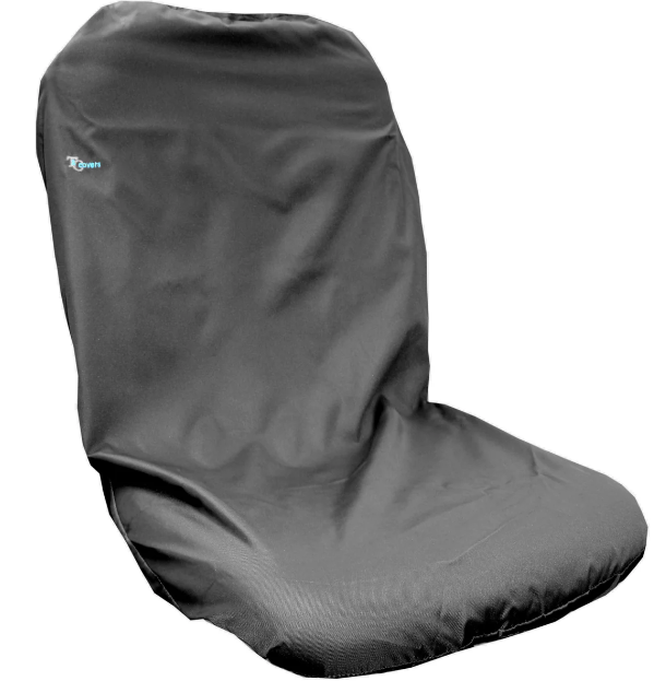 Universal High-Back Seat Cover without Headrest, Black - Tractor, Plant Machinery, Town & Country - T2HBBLK