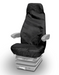 Universal High-Back Seat Cover with Headrest, Black - Tractor, Plant Machinery, Town & Country - T10BLK