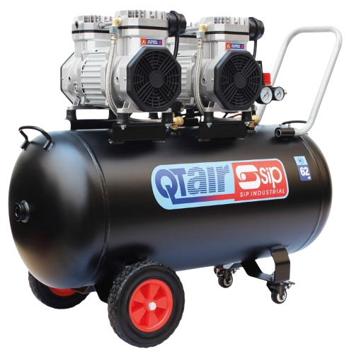 SIP 05494 QT AIR DD 3hp 100ltr Ultra Low Noise Oil-Free Direct Drive Compressor, Motor Power - 2238 W, Air Pressure - 8 Bar, Refurbished, Grade C, 3 Months Warranty