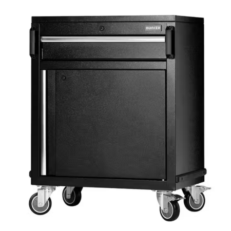 Draper 23687 BUNKER® Modular Power Tool Mobile Cabinet, 1 Drawer, 1 Door, 646mm, Ex-Showroom, Grade B, 12 Months Warranty