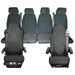 Seat Cover For MAN Truck - Front & Rear Set Isri Driver & Single Isri Passenger & Rear, Town & Country - MERT05BLK+TR4225+MANRBLK