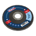 Sealey Flap Disc Zirconium, Ø115mmØ22mm Bore 80Grit, FD11580