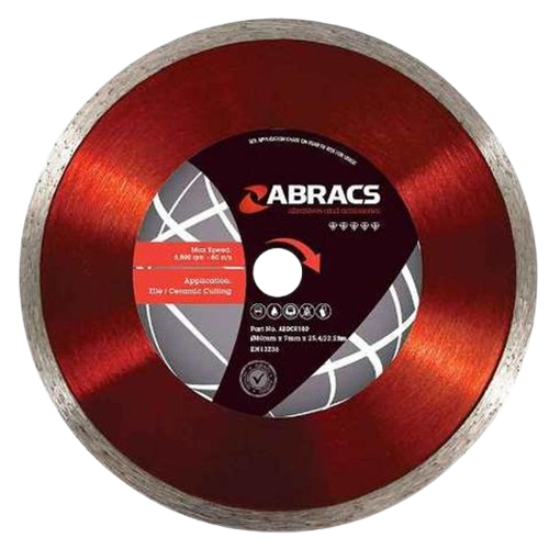 Abracs Diamond Tile Blade - Trade, 180mm x 25.4/22mm, DCR180